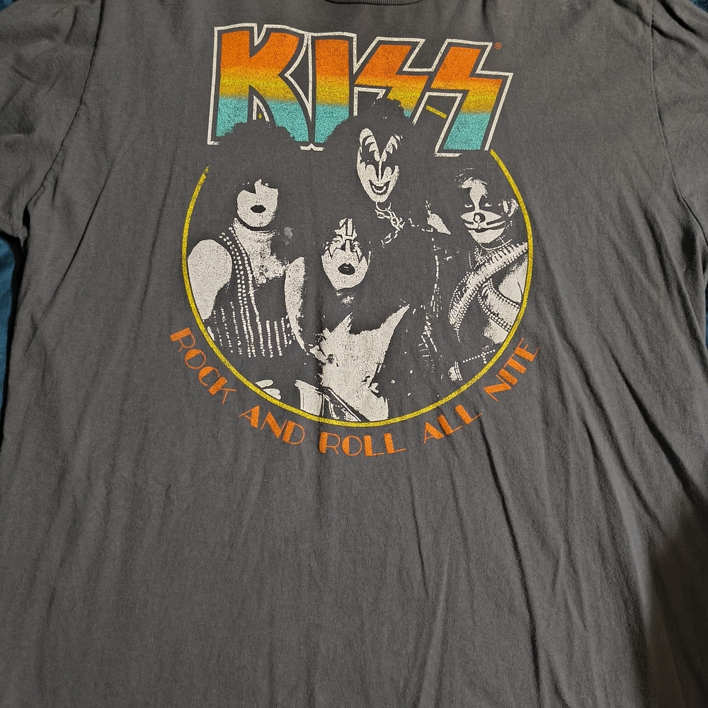 KISS Graphic Mens T-Shirt - Gray